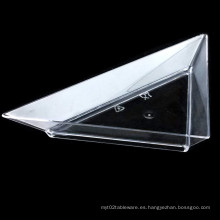 Plato de plástico PP / PS plato desechable platillo triángulo